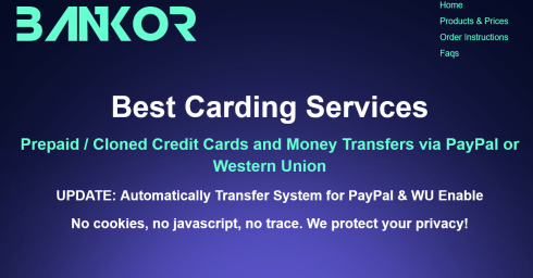 Prepaid Card | Cloned Credit Cards and Money Transfers via PayPal or Western Union Prepaid Card | Cloned Credit Cards and Money Transfers via PayPal or Western Union